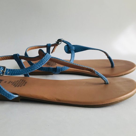 H&M Light Cobalt Blue Sandals - Picture 3 of 6